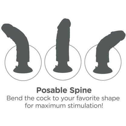 KING COCK - 15.24 CM VIBRATING COCK FLESH