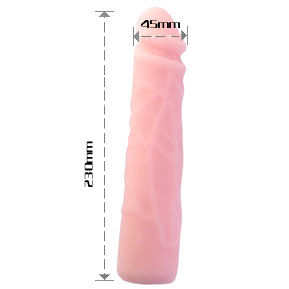 BAILE - DILDO DE SILICONE REALISTA COM TOQUE NA PELE 23 CM
