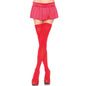 LEG AVENUE - NYLON THIGH HIGHS RED