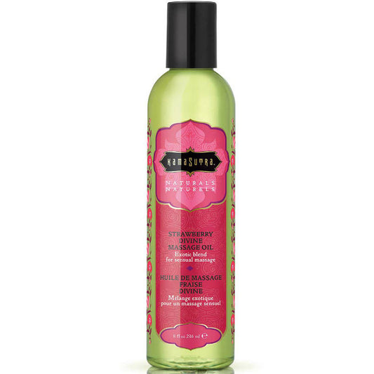 KAMASUTRA - ÓLEO DE MASSAGEM NATURALS DIVINE STRAWBERRY 236ML