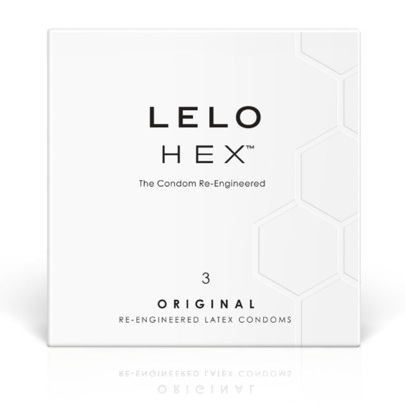 LELO - CAIXA DE PRESERVATIVOS HEX 3 UNIDADES