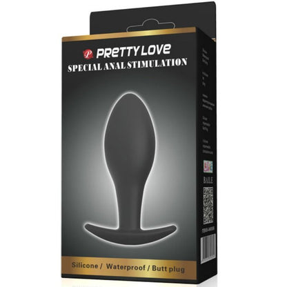 PRETTY LOVE - PLUG ANAL SILICONE ANCHOR 8,5 CM PRETO