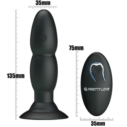 PRETTY LOVE - VIBRADOR PLUG E ROTAÇÃO POR CONTROLE REMOTO