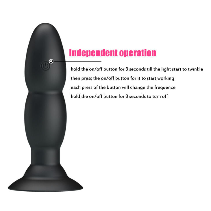 PRETTY LOVE - VIBRADOR PLUG E ROTAÇÃO POR CONTROLE REMOTO