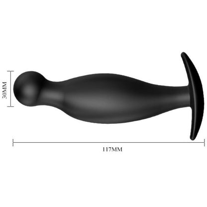PRETTY LOVE - PLUG ANAL DE SILICONE 11,7 CM PRETO