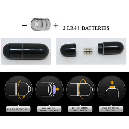 PRETTY LOVE - FLIRTATION STANFORD PRETO DEDAL DE VIBRAÇÃO
