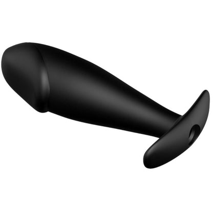 PRETTY LOVE - PLUG ANAL DE SILICONE FORMULÁRIO DE PÊNIS E 12 MODOS DE VIBRAÇÃO PRETO