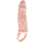 BAILE - PENIS EXTENDER SHEATH WITH VIBRATION AND STRAP FOR TESTICLES 13.5 CM