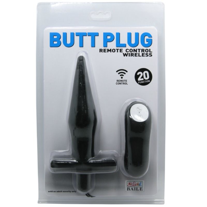 BAILE - DANCE BUTT ANAL PLUG COM VIBRAÇÃO PRETO