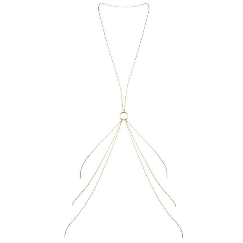 BIJOUX - CORRENTES METÁLICAS MAGNÍFICAS PARA O CORPO 8 OURO