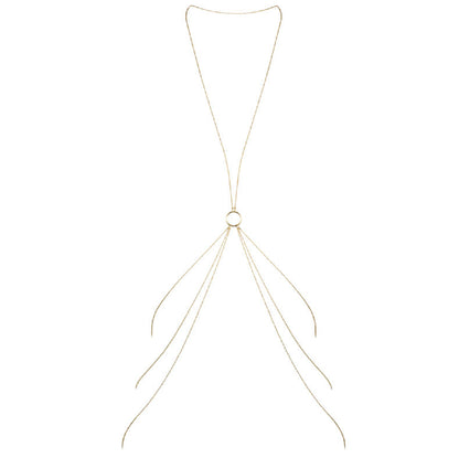 BIJOUX - CORRENTES METÁLICAS MAGNÍFICAS PARA O CORPO 8 OURO