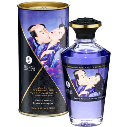 SHUNGA - ÓLEO DE MASSAGEM COM EFEITO DE CALOR SABOR FRUTAS EXÓTICAS 100 ML
