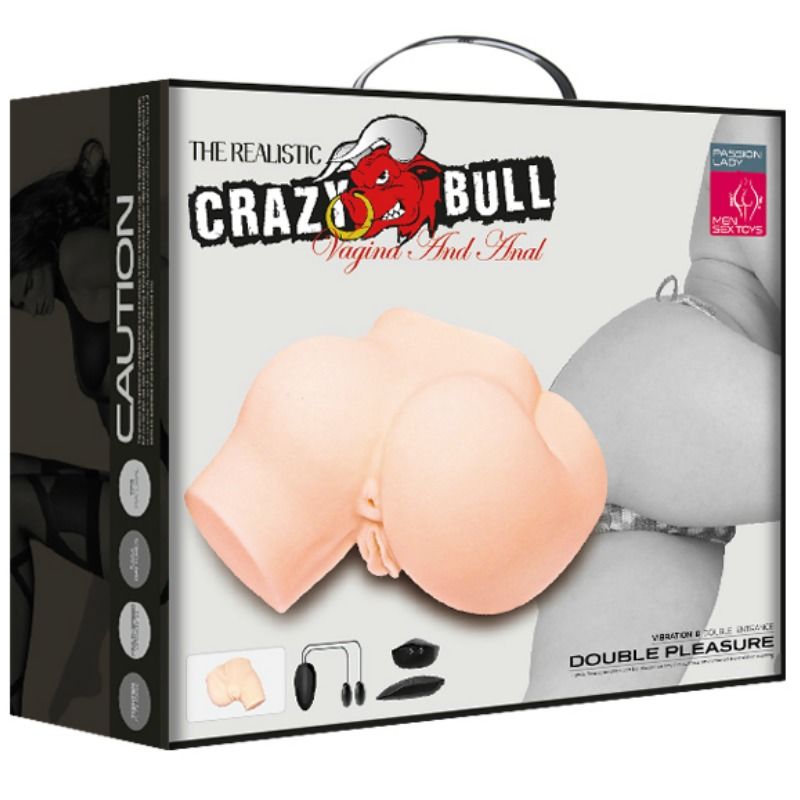 CRAZY BULL - BUNDA COM VAGINA E ÂNUS REALISTAS E VIBRAÇÃO