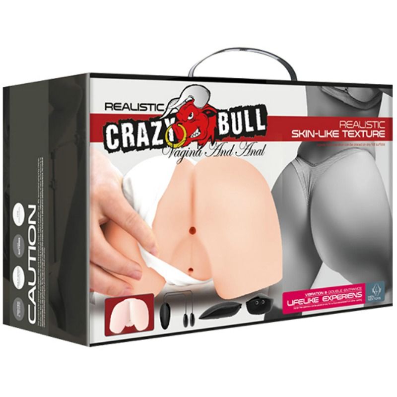 CRAZY BULL - VAGINA E ÂNUS REALISTAS COM POSIÇÃO DE VIBRAÇÃO 4