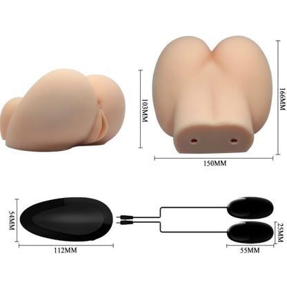 CRAZY BULL - VAGINA E ÂNUS REALISTAS COM POSIÇÃO DE VIBRAÇÃO 6