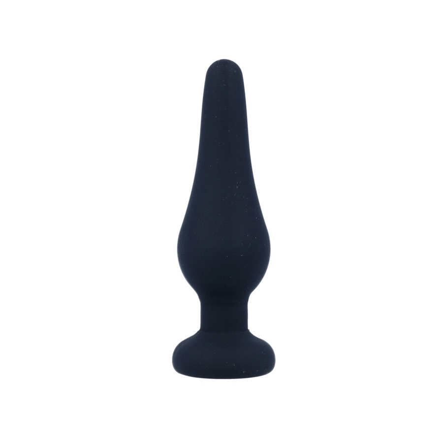 INTENSO - PLUG ANAL PIPO S PRETO SILICONE 9,8 CM