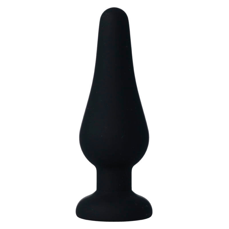 INTENSO - PLUG ANAL PIPO M PRETO SILICONE 11 CM