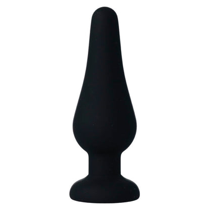 INTENSO - PLUG ANAL PIPO M PRETO SILICONE 11 CM
