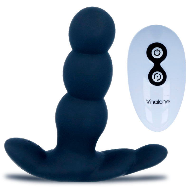 NALONE - VIBRADOR ANAL PEARL CONTROLE REMOTO PRETO