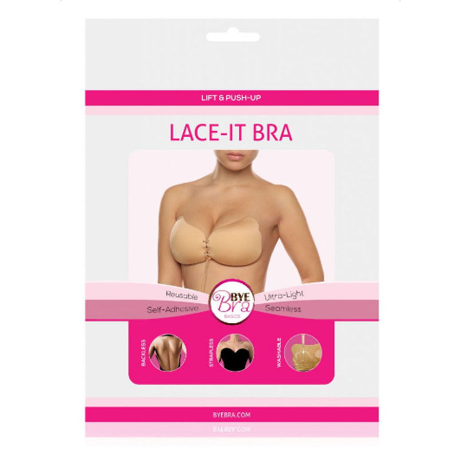 BYE-BRA - LACE-IT ENHANCEMENT PUSH-UP BEGE COPA B