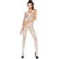 PASSION - MULHER BS045 BODYSTOCKING BRANCO TAMANHO ÚNICO