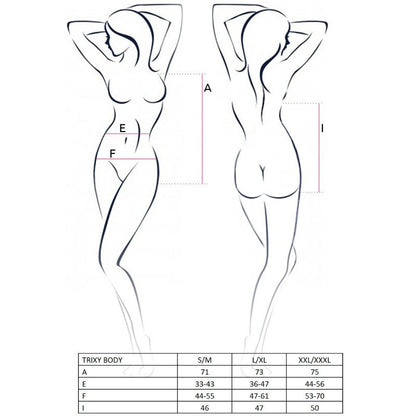 PASSION - DAMEN TRIXY TEDDY SCHWARZ GRÖSSE S/M