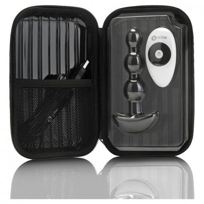 B-VIBE - CONTROLE REMOTO ANAL TRIPLET BEADS PRETO