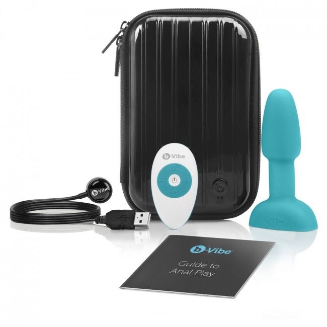 B-VIBE - CONTROLE REMOTO RIMMING ANAL PLUG PETITE TEAL