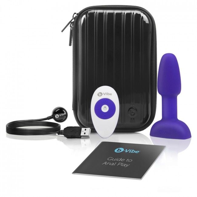 B-VIBE - RIMMING FERNBEDIENUNG ANAL PLUG PETITE LILA