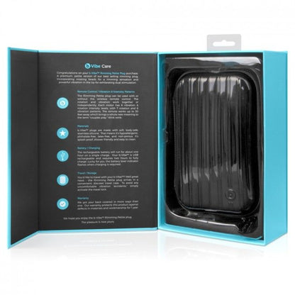 B-VIBE - CONTROLE REMOTO RIMMING ANAL PLUG PETITE PRETO