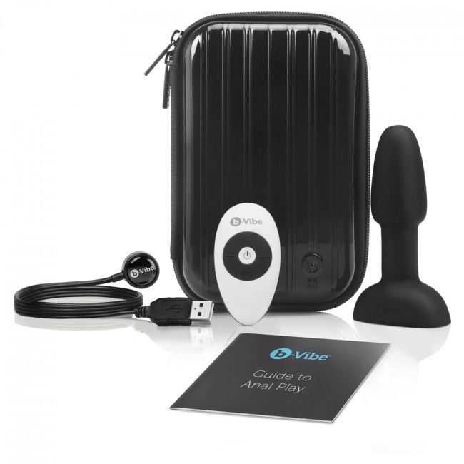 B-VIBE - CONTROLE REMOTO RIMMING ANAL PLUG PETITE PRETO