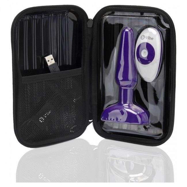 B-VIBE - TRIO CONTROLE REMOTO PLUG ANAL LILAC