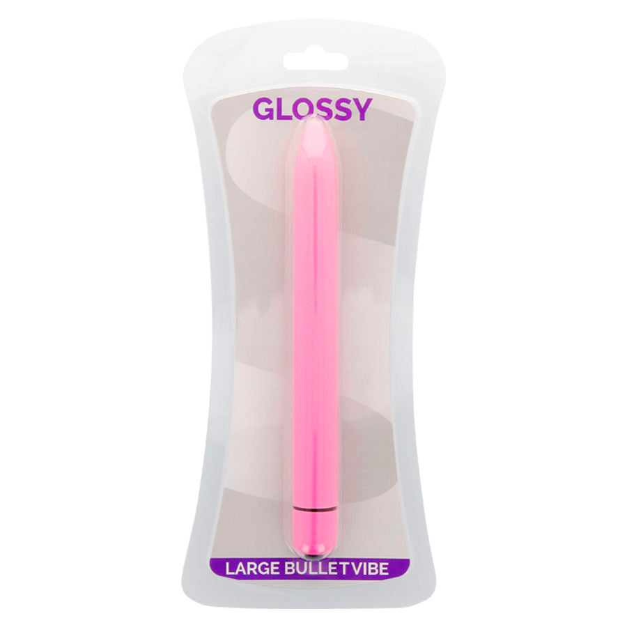 GLOSSY - VIBRADOR SLIM ROSA PROFUNDO