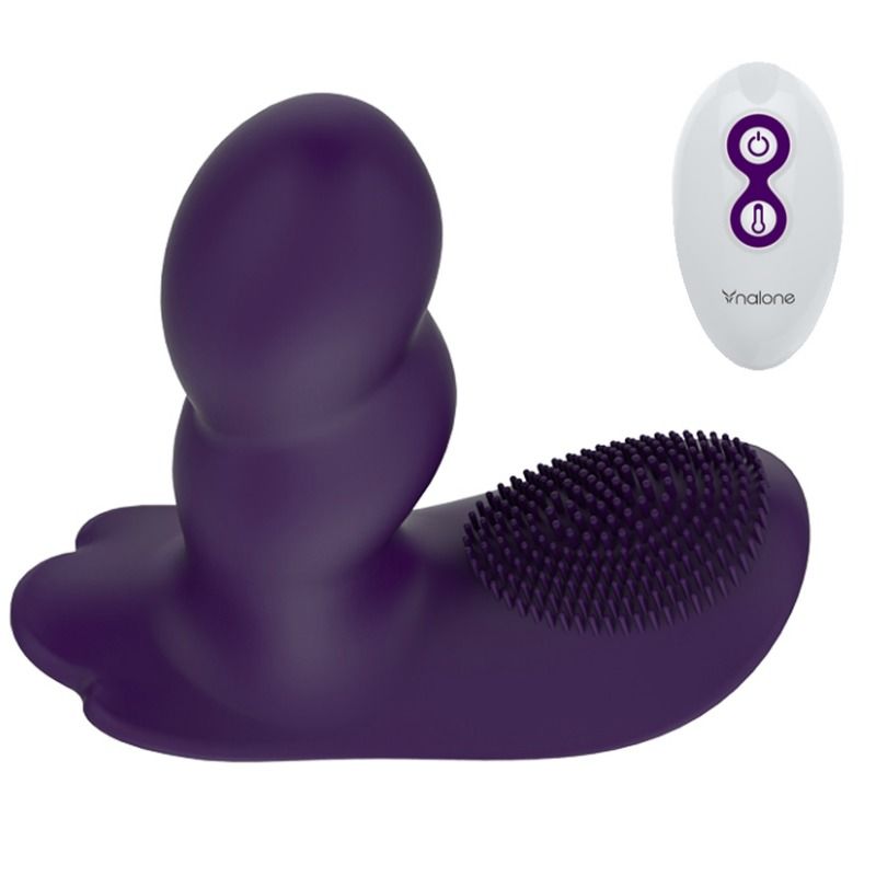 NALONE - LOLI MASSAGEADOR COM CONTROLE REMOTO - ROXO
