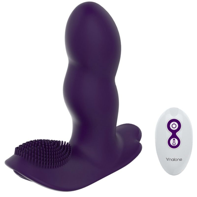 NALONE - LOLI MASSAGEADOR COM CONTROLE REMOTO - ROXO