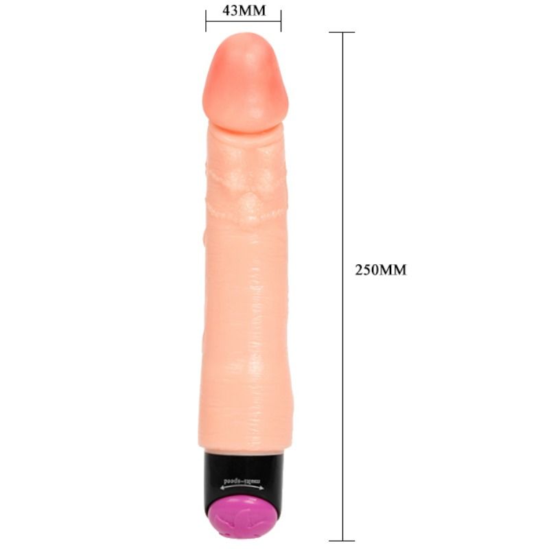 BAILE - VIBRADOR FLEXÍVEL REALISTA 25 CM