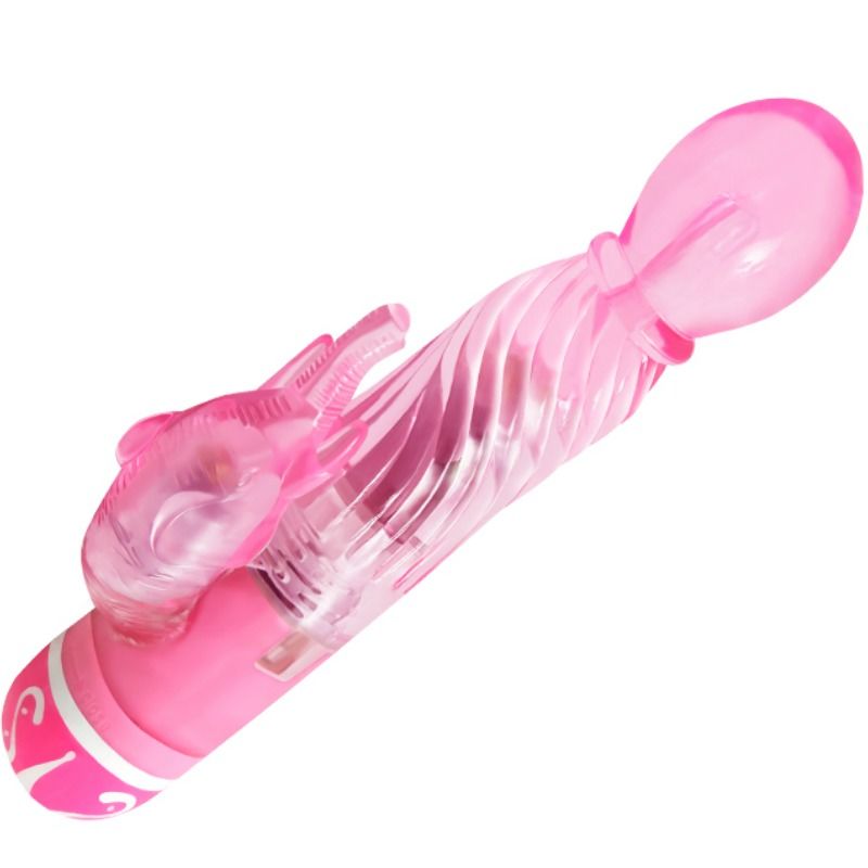 BAILE - VIBRADOR MULTISPEED COM ESTIMULADOR ROSA
