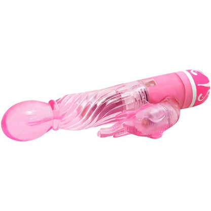 BAILE - VIBRADOR MULTISPEED COM ESTIMULADOR ROSA