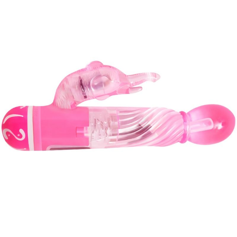 BAILE - VIBRADOR MULTISPEED COM ESTIMULADOR ROSA