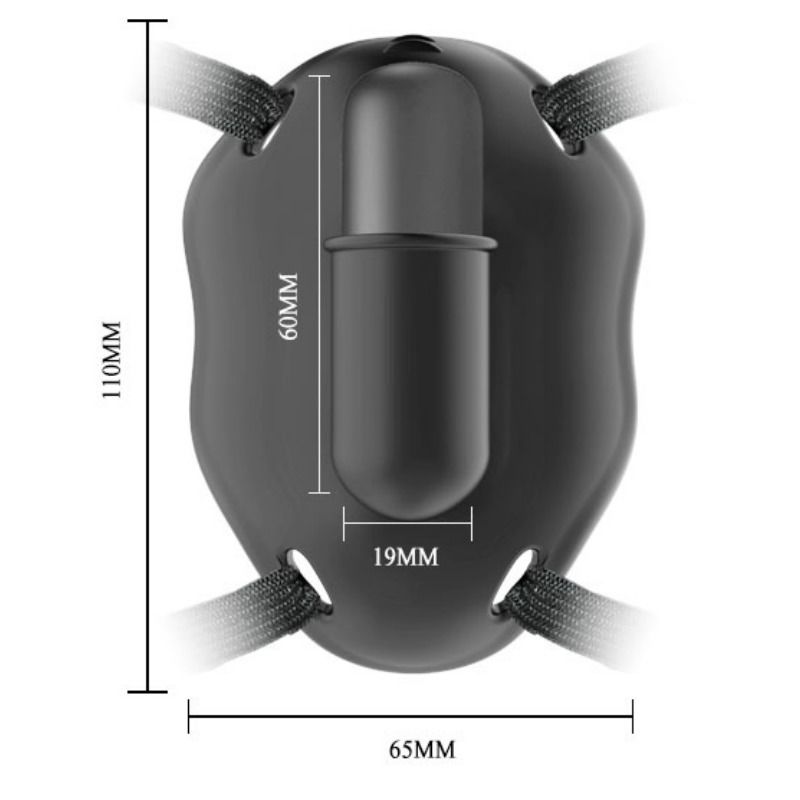 PRETTY LOVE - STRAP ON COM BALA VIBRATÓRIA CARTER
