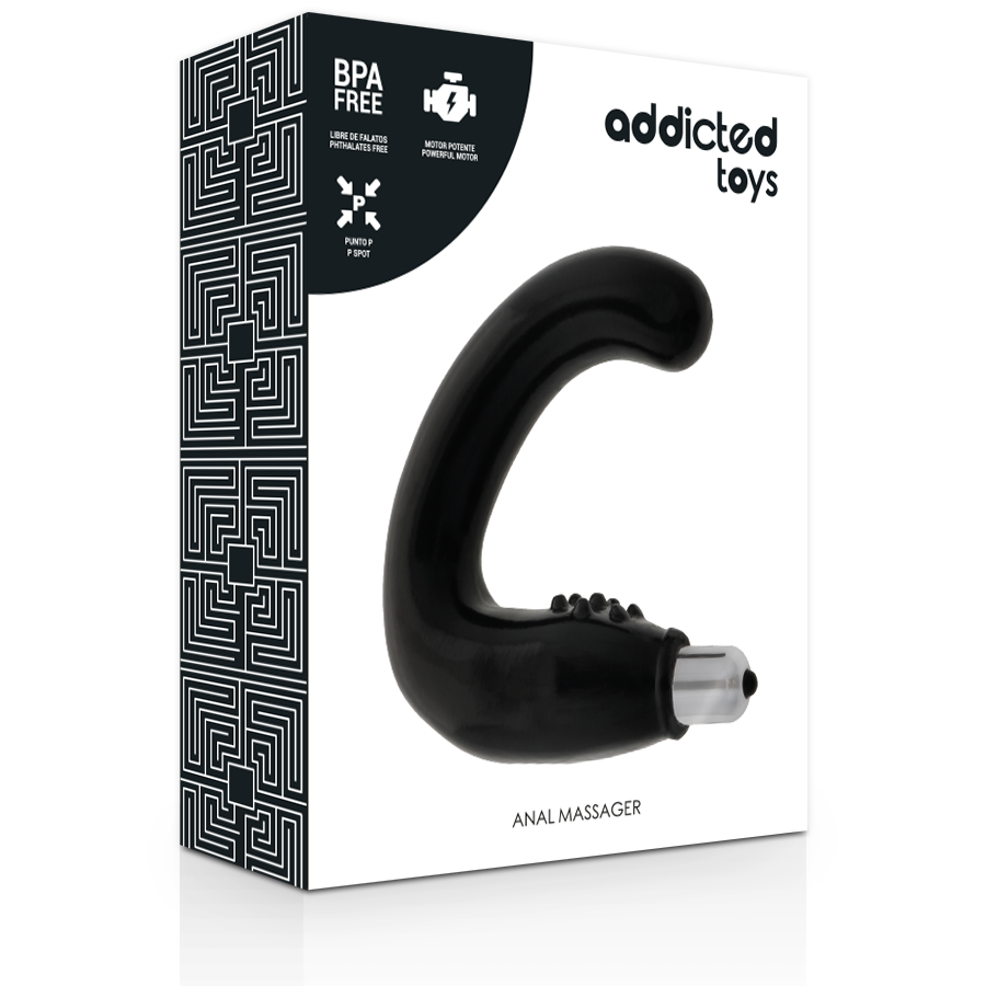 ADDICTED TOYS - MASSAGEADOR ANAL PRETO