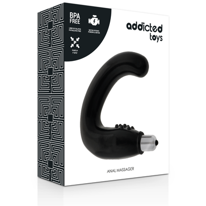 ADDICTED TOYS - MASSAGEADOR ANAL PRETO