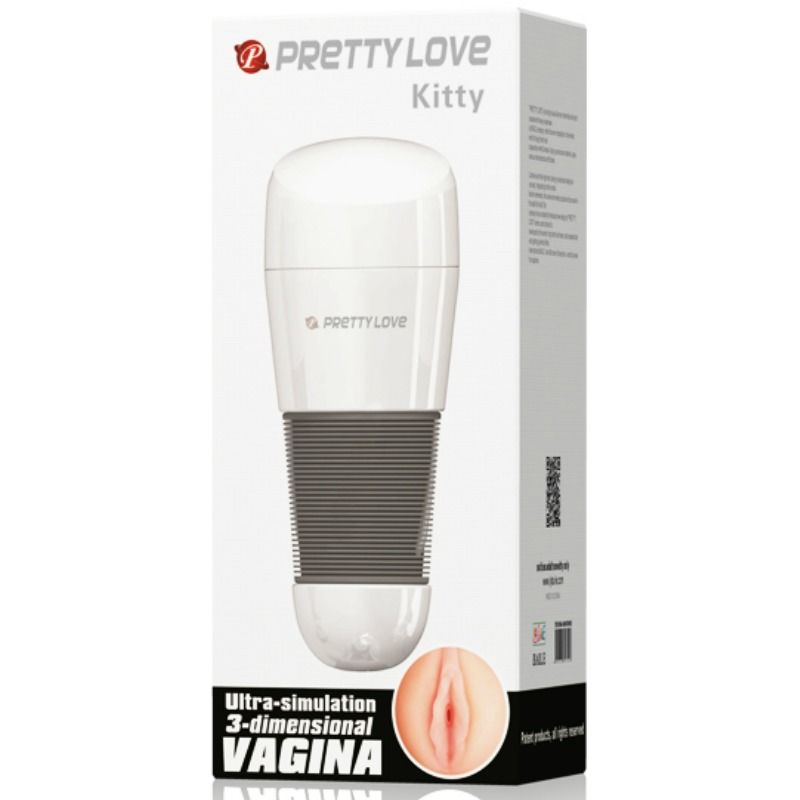 PRETTY LOVE - MASTURBADOR VAGINA BRANCO KITTY 2