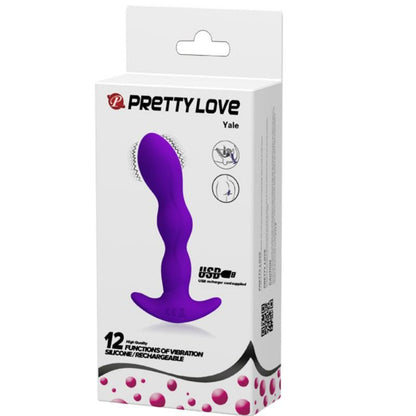 PRETTY LOVE - MASSAGEADOR ANAL 12 MODOS DE VIBRAÇÃO LILÁS