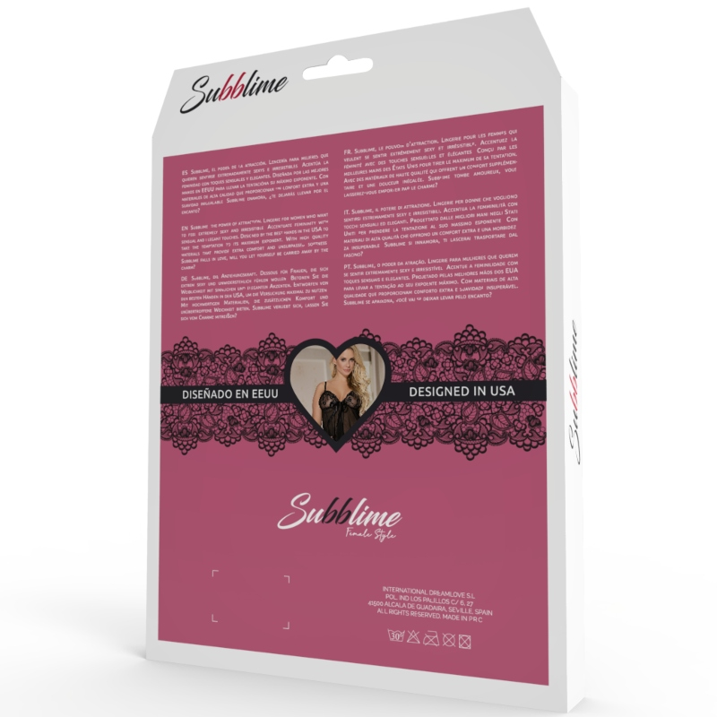 SUBBLIME - CORSET CORSET COM TIRAS S/M