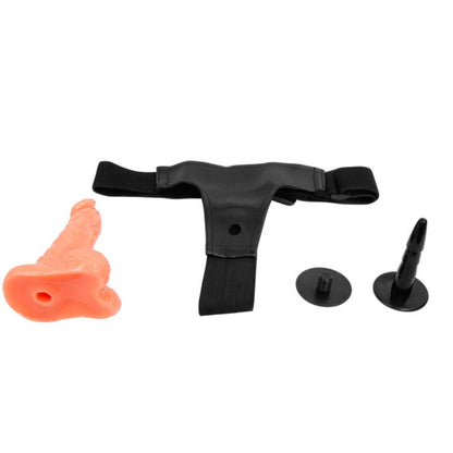 BAILE - ARREIO COM PÊNIS REALISTA E CALCINHA ULTRA APAIXONADA AJUSTÁVEL 15,5 CM