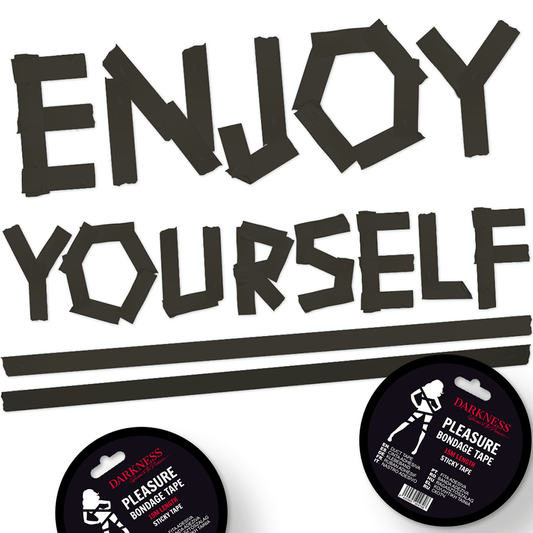 DARKNESS - FITA ADESIVA BONDAGE PRETA 15M