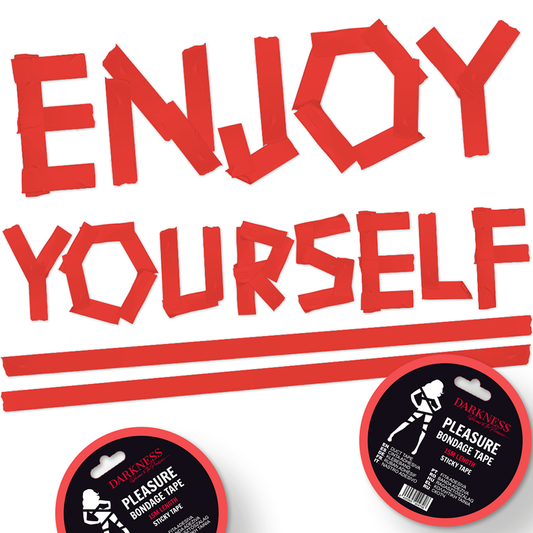 DARKNESS - FITA ADESIVA BONDAGE VERMELHA 15M