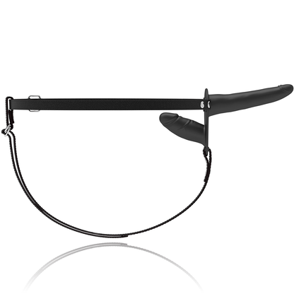 ARREIO DE FETICHE SUBMISSIVO - PRETO DUPLA PENETRAÇÃO