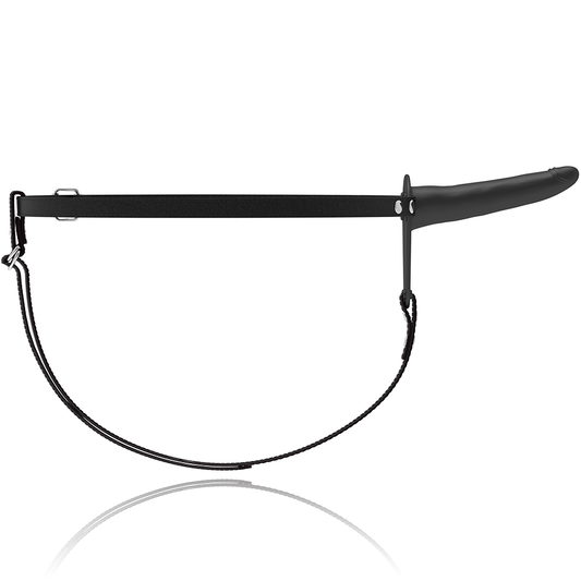 ARNÊS FETISH SUBMISSIVE - SILICONE PRETO 15 CM